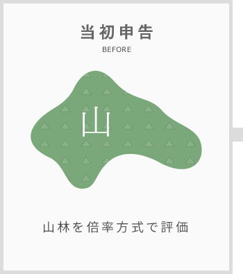 当初申告 山林を倍率方式で評価